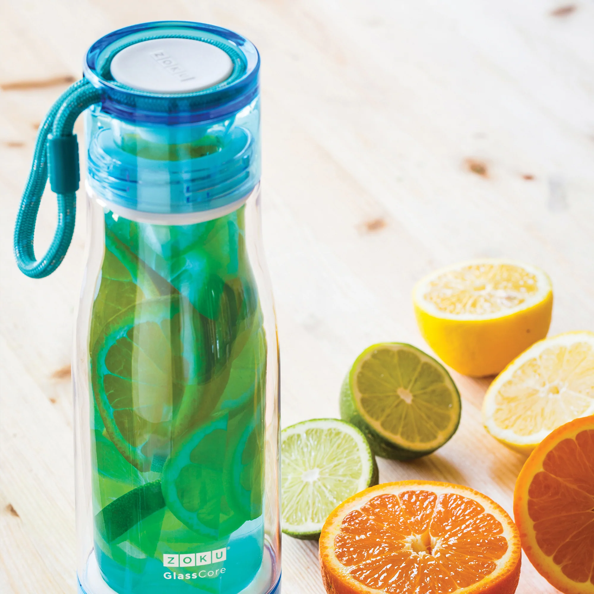16oz Glass Core Bottle - Red - Image 3