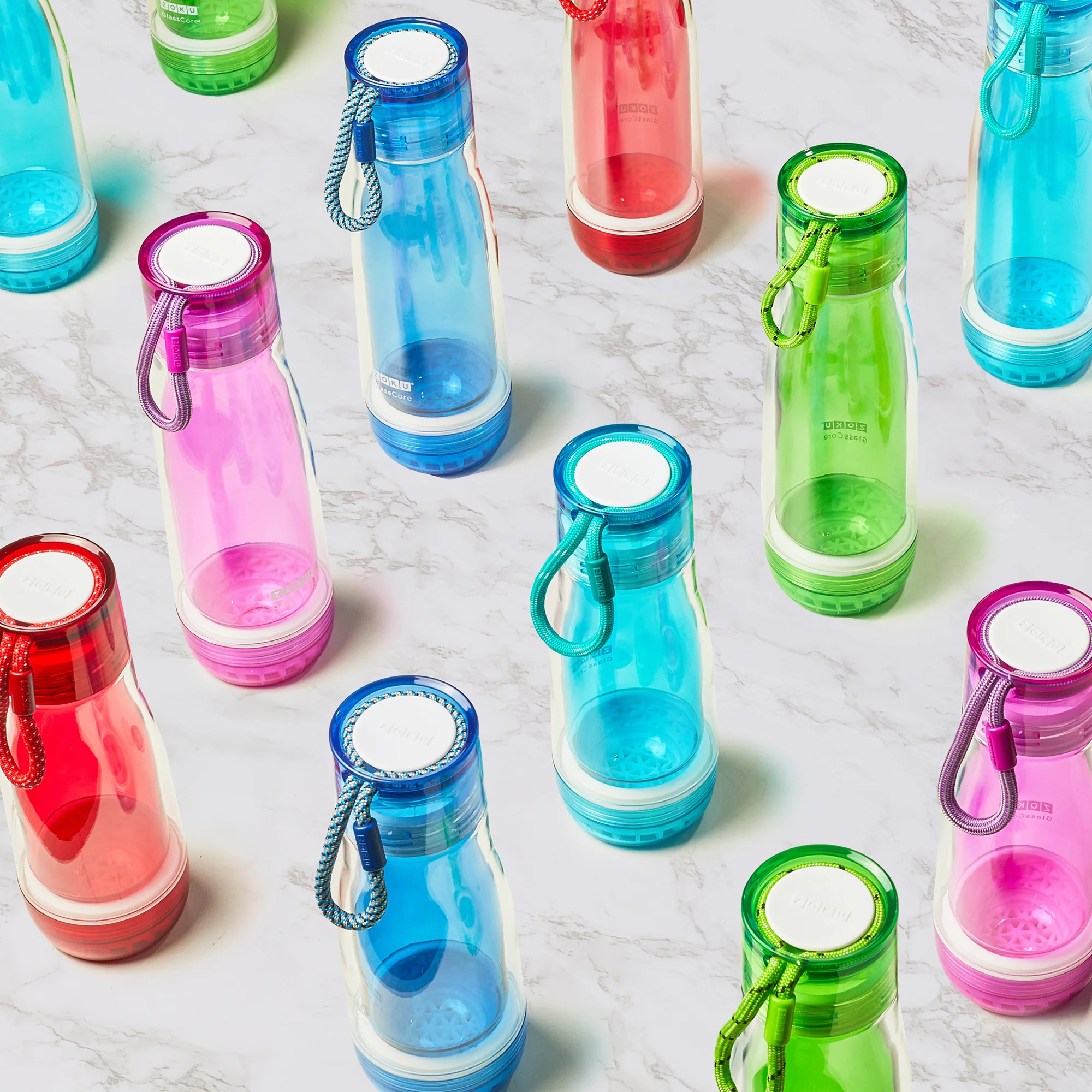 16oz Glass Core Bottle - Red - Image 4