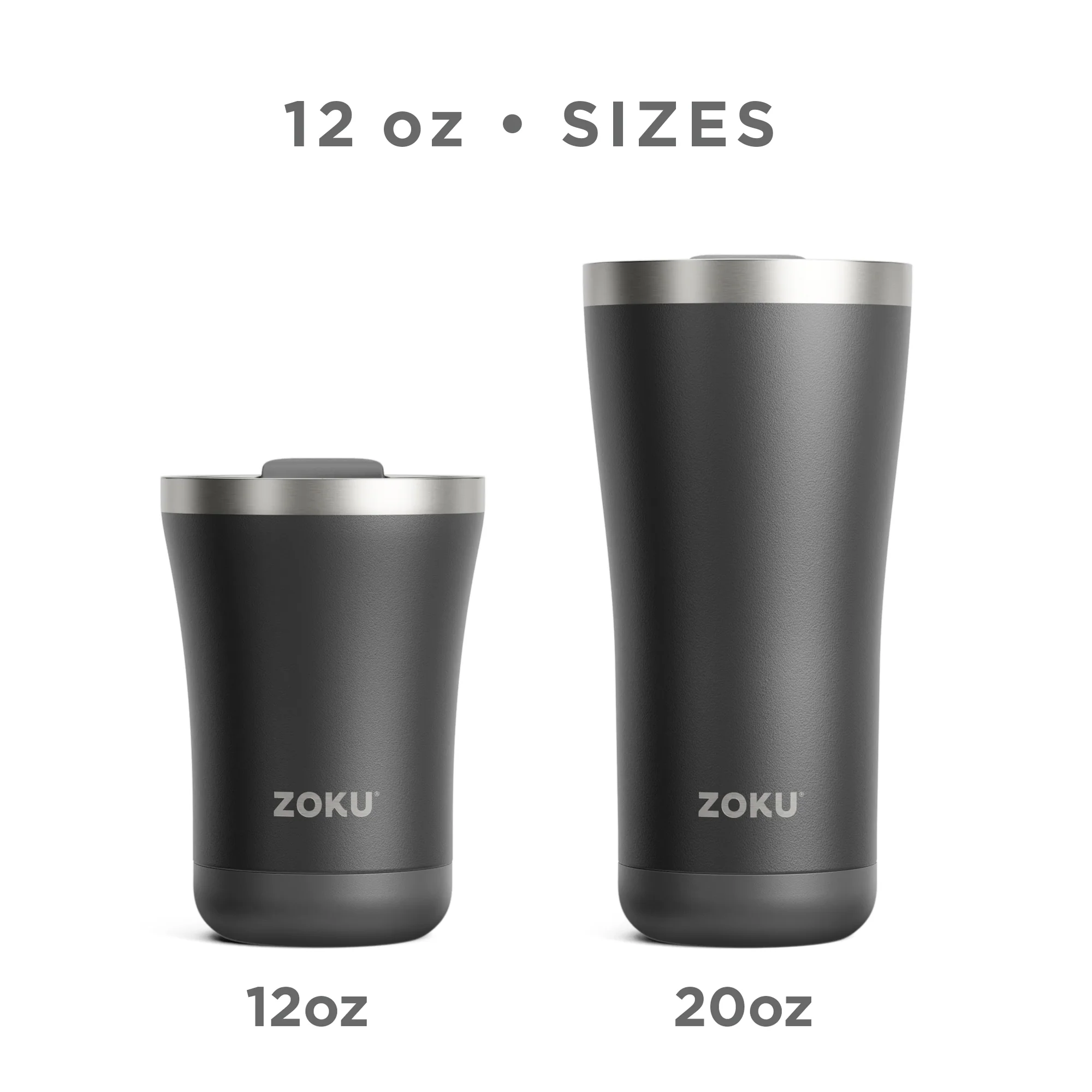 20oz Stainless Steel 3-in-1 Tumbler - Ash - Image 5