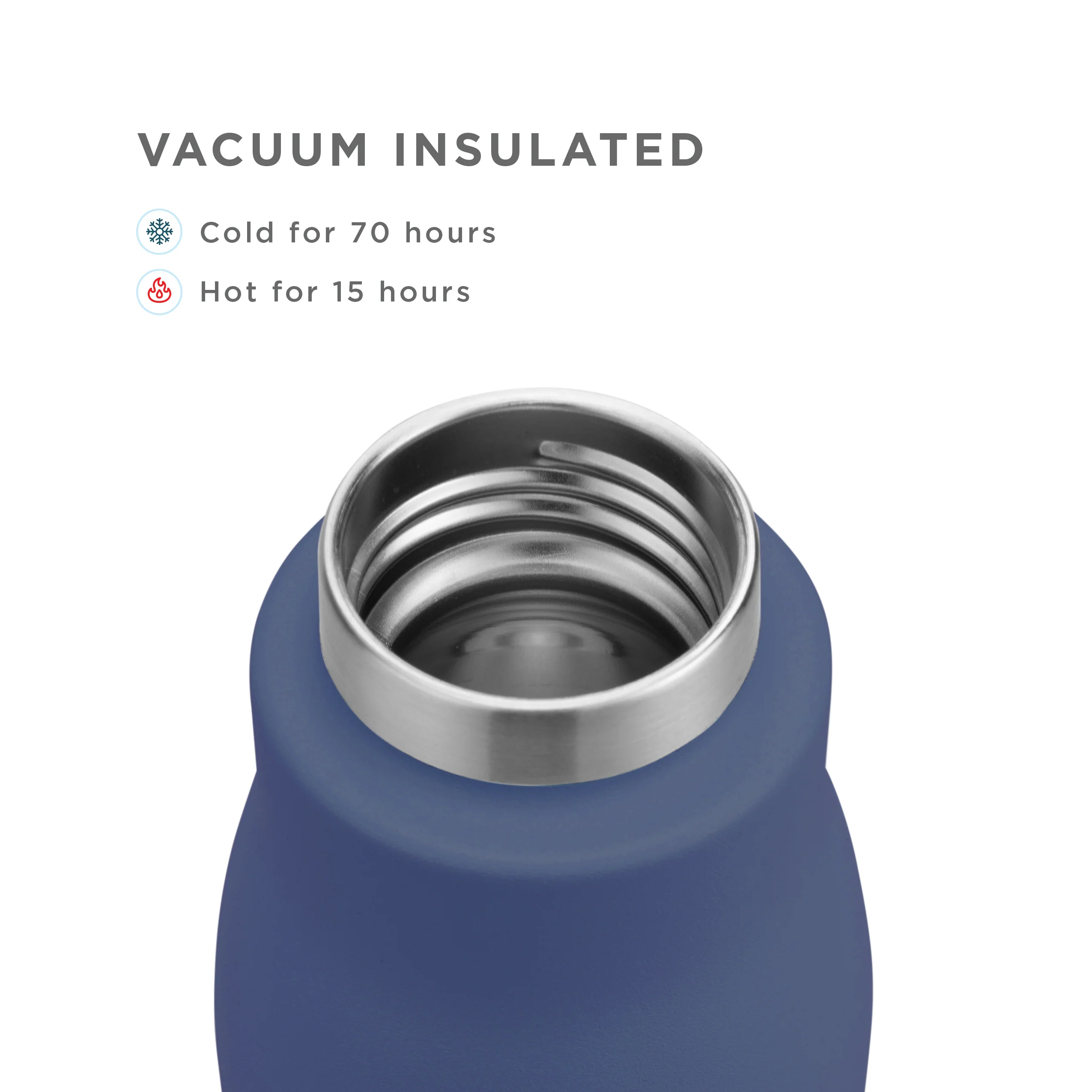 25oz Stainless Steel Bottle - Navy - Image 3