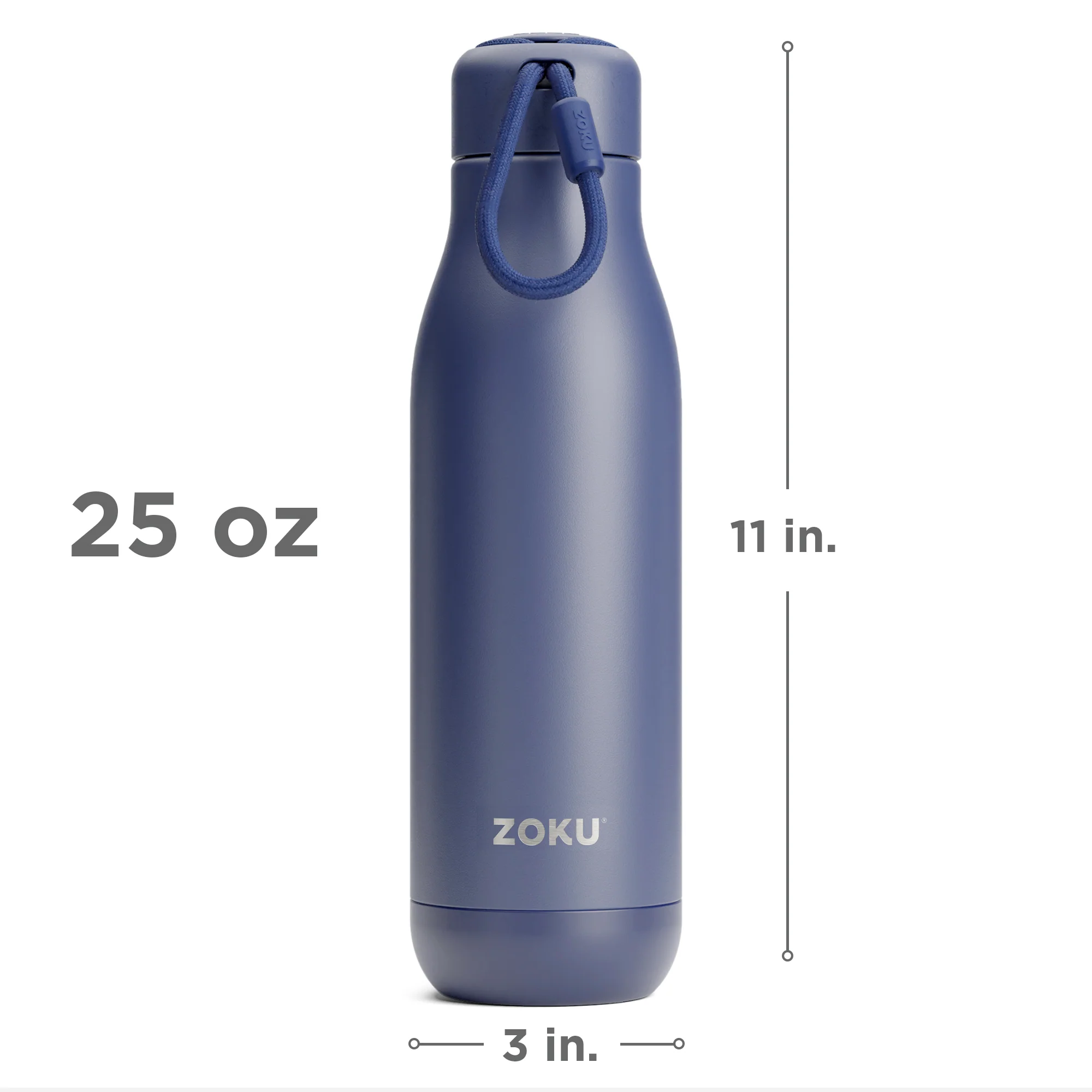 25oz Stainless Steel Bottle - Navy - Image 6