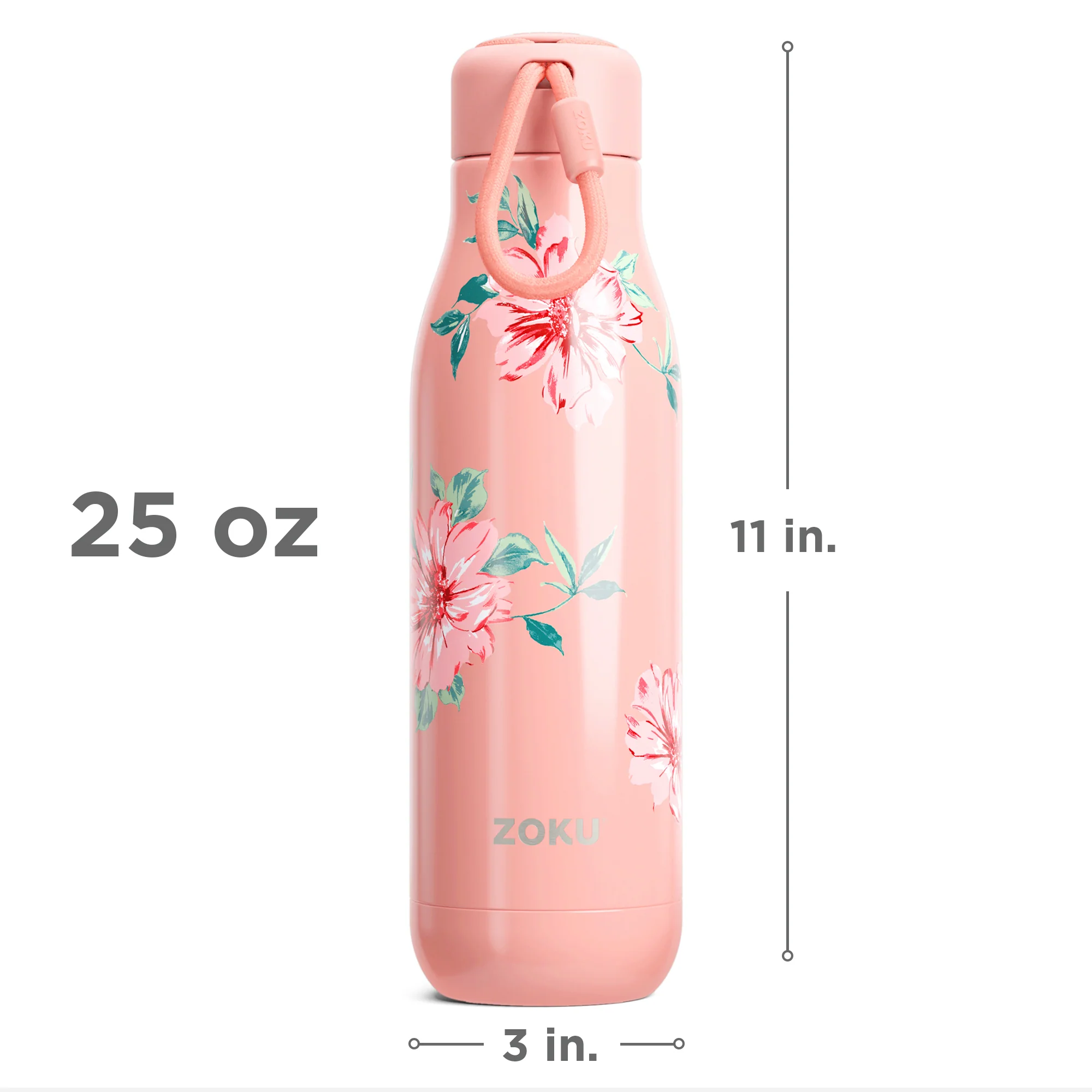 25oz Stainless Steel Bottle - Rose Petal Pink - Image 6