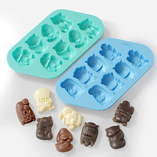Cat & Dog And Monsters Chocolate Mold Set
