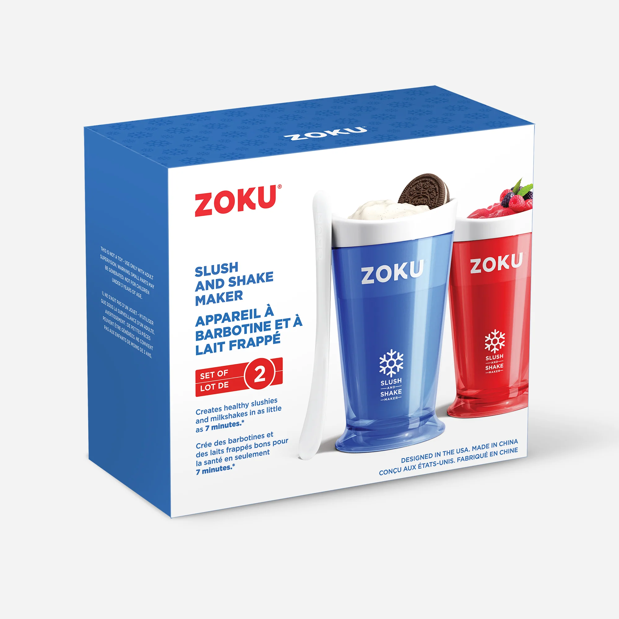 Set of 2 Slush & Shake Makers - Red Blue - Image 7